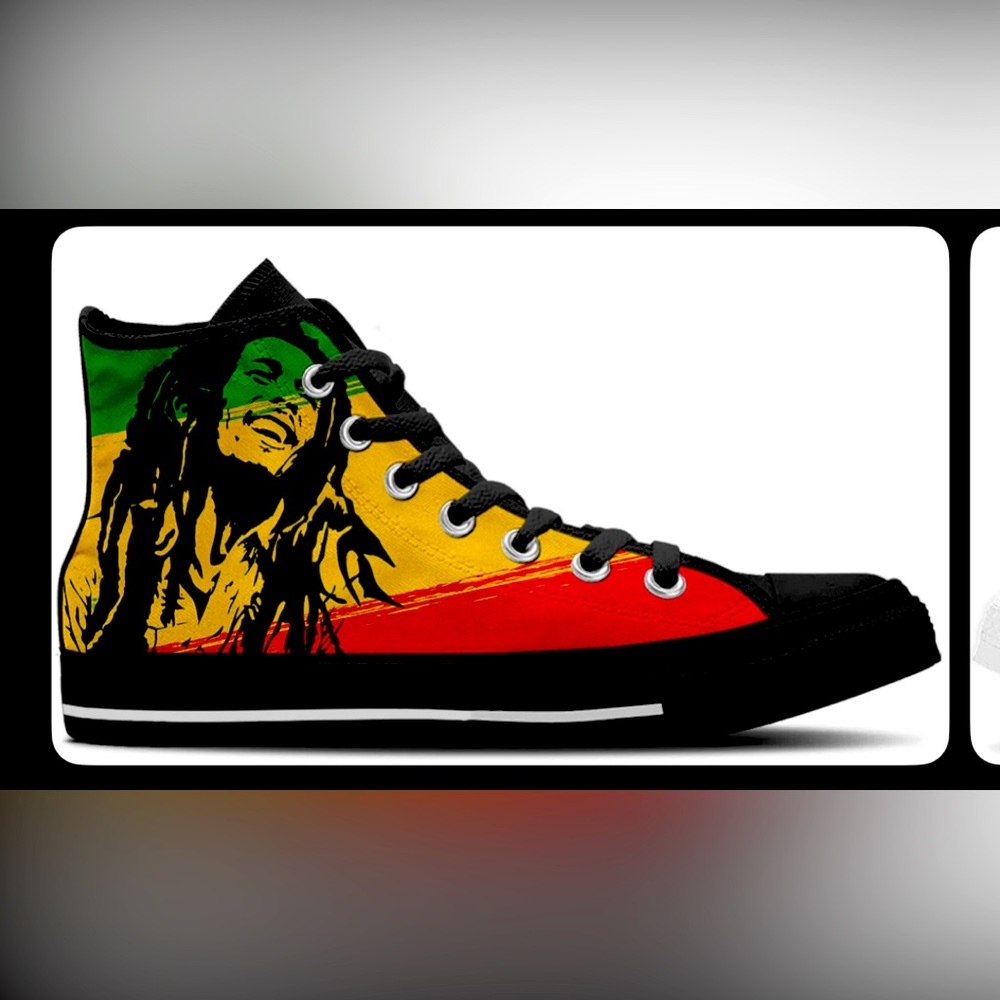 Men’s Bob Marley Sneakers Size 8.5